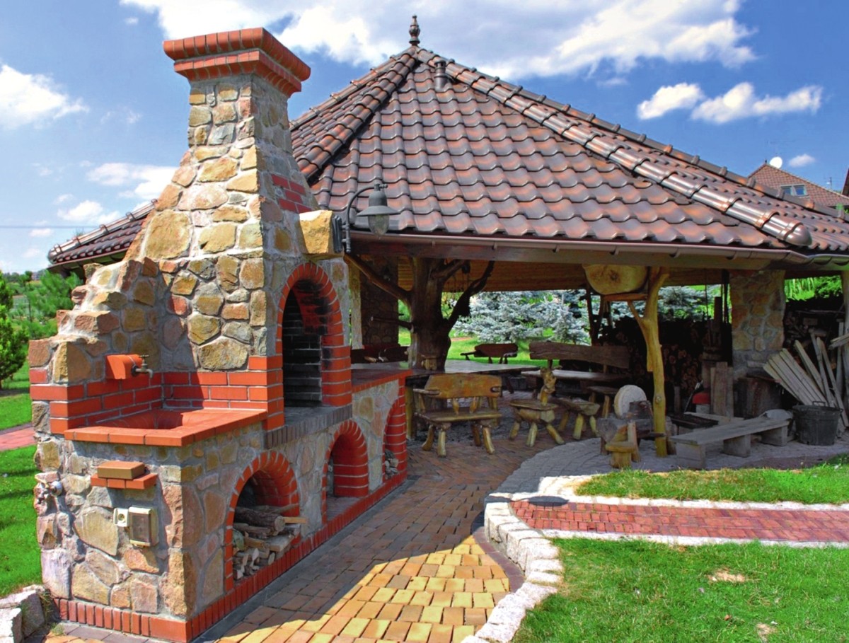 Gazebo and garden oven