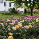 Rose bed at the cottage: the best varieties, design ideas, combinations with other plants (80 photos) where can you make a rose garden